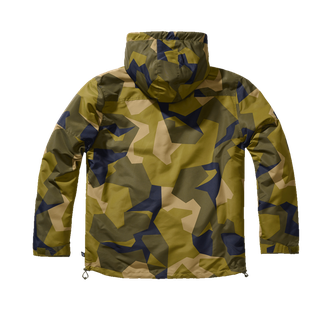 Brandit Frontzip Windbreaker jacket, swedish camo
