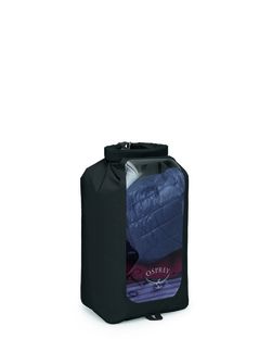 OSPREY packaging DRY SACK 20 W/WINDOW, black