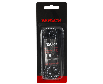 BENNON Shoelaces Laces Black-Grey Box 120 cm