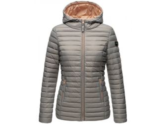 Marikoo Women&#039;s transitional jacket with hood Asraa, grey