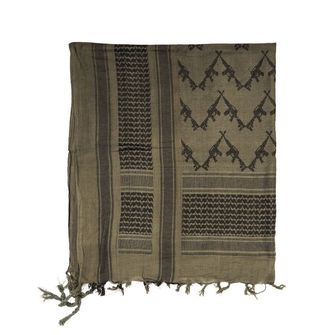 Mil-tec scarf shemagh rifles, olive/black
