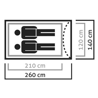 Salewa Litetrek tent for 2 persons
