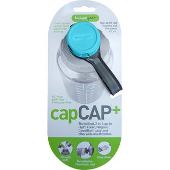 Humangear Capcap+ bottle cap for diameter 5.3 cm light blue