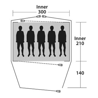 Outwell Zelt Cloud for 5 persons