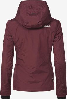 Marikoo Women&#039;s transitional jacket with hood Erdbeere, burgundy