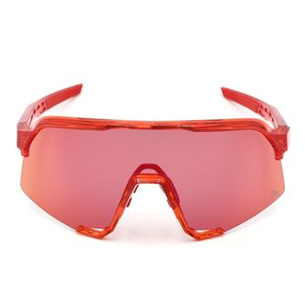 100% Sunglasses S3 LE - Peter Sagan, Gloss Translucent Red - Hiper Red Mirror