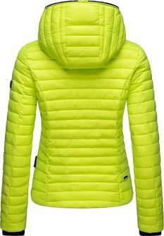 Navahoo Women&#039;s transitional jacket with hood Kimuk, neon green