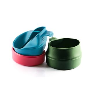 Folding cup green blue