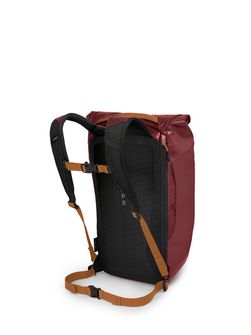 OSPREY city backpack TRANSPORTER ROLL TOP,  red mountain