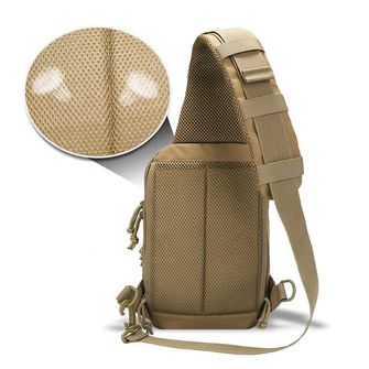 DRAGOWA TACTICAL One strap backpack Mike, khaki