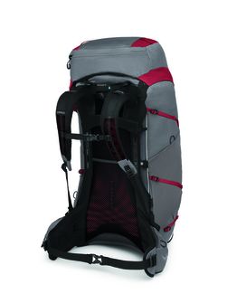 OSPREY hiking backpack EJA PRO 55,  dale grey/poinsettia red