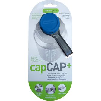 Humangear Capcap+ bottle cap for diameter 5.3 cm blue