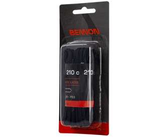 BENNON shoelaces Laces Black Box 210 cm