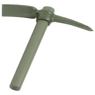 MFH US Pick, metal, OD green, with wooden handle and cover