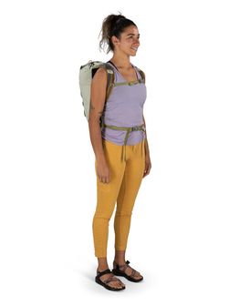 OSPREY city backpack DAYLITE CINCH PACK,  meadow gray/histosol brown