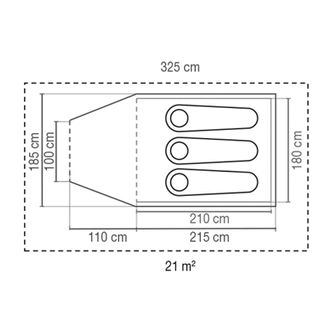 Coleman Tent Darwin Plus for 3 persons