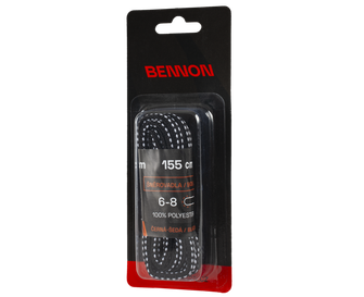 BENNON Shoelaces Laces Black-Grey Box 155 cm