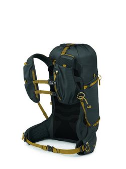 OSPREY hiking backpack TALON VELOCITY 30,  dark charcoal/tumbleweed yellw