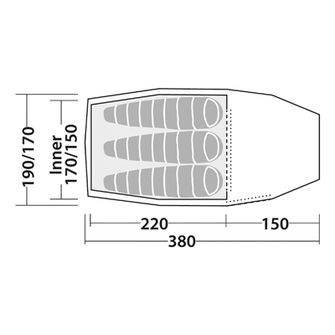 Robens Tent Pioneer EX for 3 persons