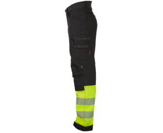 BENNON Work trousers REFLECTOS, black/yellow