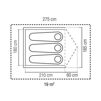 Coleman Darwin tent for 3 persons