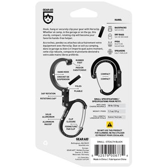 GearAid Carabiner black S