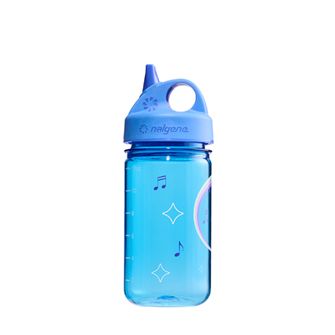 Nalgene Baby Water Bottle Grip-n-Gulp Sustain 0,35 l with cover blue, musical hippo