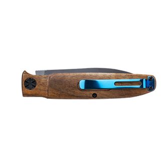 Walther Knife Blue Wood walnut BWK 5