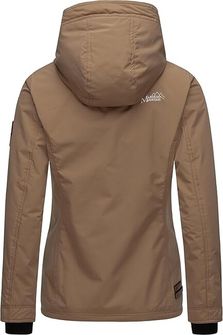 Marikoo Women&#039;s transitional jacket with hood Brombeere, taupe