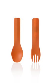 humangear Cutlery GoBites BIO DUO orange