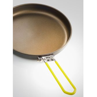 GSI Outdoors Teflon frying pan and folding pot set. Escape HS 3L Pot + Frypan 3 l, green