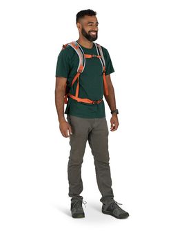 OSPREY hiking backpack HIKELITE 18,  koi orange/blue venture