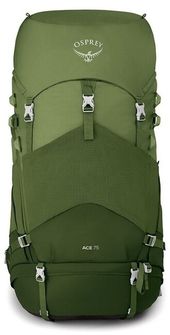 OSPREY hiking backpack ACE 75 II,  venture green