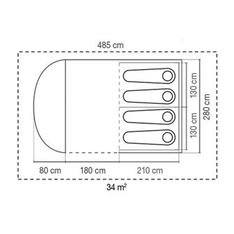 Coleman Oak Canyon BlackOut tent for 4 persons