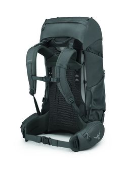 OSPREY hiking backpack ROOK 65,  dark charcoal/silver lining