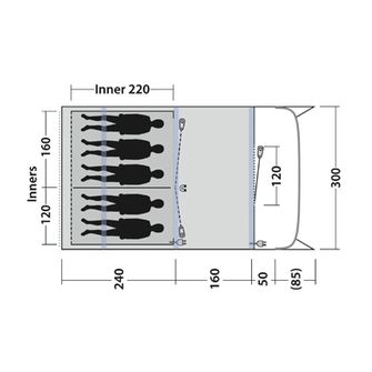 Outwell Tent Sunhill 5 Air for 5 persons