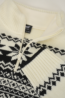 Brandit sweater Norwegian Troyer, white
