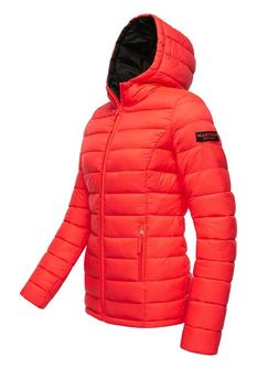 Navahoo Women&#039;s transitional jacket with hood Lucy, neon coral