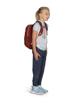 OSPREY hiking backpack DAYLITE JR,  brush strokes print/red canyon