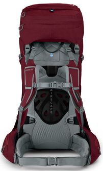 OSPREY hiking backpack ARIEL 55 II,  claret red