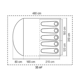 Coleman Tent Rocky Mountain Plus BlackOut for 5 persons