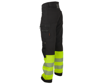 BENNON Work trousers REFLECTOS, black/yellow