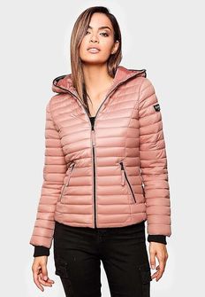 Navahoo Women&#039;s transitional jacket with hood Kimuk, powder rose