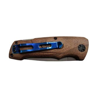 Walther Knife Blue Wood walnut BWK 2