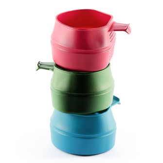 Folding cup green blue