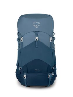 OSPREY hiking backpack ACE 50 II,  blue hills