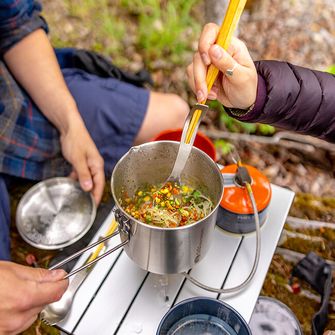 GSI Outdoors Stainless steel spork with wooden sticks Glacier