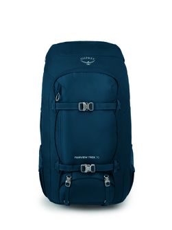 OSPREY hiking backpack FAIRVIEW TREK 70,  night jungle blue