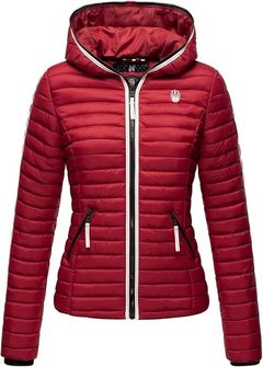 Navahoo Women&#039;s transitional jacket with hood Kimuk Princess, blood red