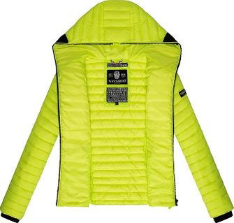 Navahoo Women&#039;s transitional jacket with hood Kimuk, neon green